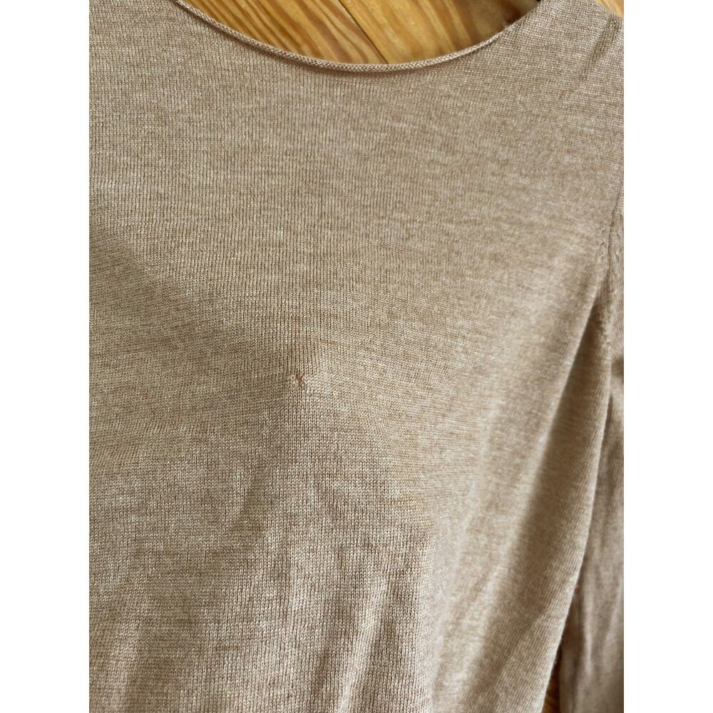 Sezane Salome Jumper Sweater Camel Tan Merino Wool - Picture 6 of 10